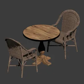 Kokmaison fauteuil grand pere wicker